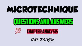 BOTANYMICROTECHNIQUECHAPTER ANALYSISKUമലയാളം [upl. by Caressa]