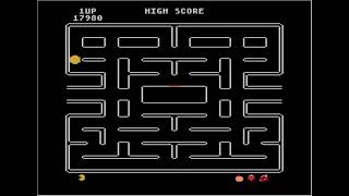 Atari 8Bit Emulated PacMan Datasoft Cherry 29060 points [upl. by Lombardo]