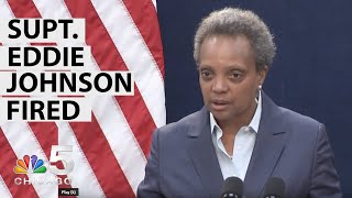 Chicago Mayor Lori Lightfoot Announces Firing of Supt Johnson  NBC Chicago [upl. by Scarlet]