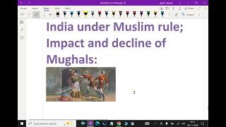 India under Muslim rule    Impact and decline of Mughals   95 declineofmoghuls upsc ias [upl. by Bunow256]