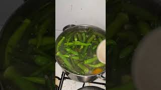 Sinabawang gulay simplecountrysidelife nature food okraharvesting [upl. by Pokorny]