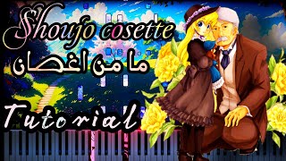 Shoujo cosette watashi ni dekiru koto piano tutorial  البؤساء ما من اغصان بيانو [upl. by Ayekim831]