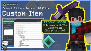 Tutorial Custom NBT Item Minecraft Bedrock Edition [upl. by Auod]