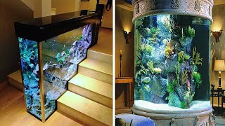 15 AMAZING HOME AQUARIUMS AND FISH TANKS [upl. by Olegna]