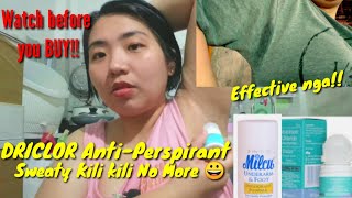 PART 1 Driclor Review Philippines First Try Effective agad  HYPERHIDROSIS [upl. by Inalaek]