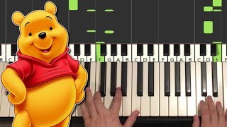 Winnie The Pooh Theme Song Piano Tutorial Lesson [upl. by Hanford]