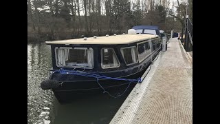 £119950 Collingwood 60 x 12 Eurocruiser Enclosed Bow Wide Beam Buggerlugs Thames and Kennet Marina [upl. by Nodnart]