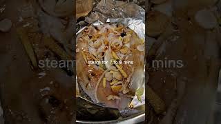 Steamed Sea Bass my own version [upl. by Nelehyram561]