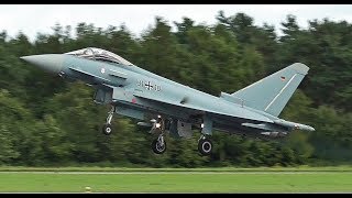 Eurofighter 3110 Takeoff at Wittmund Airbase ETNT 12092017 [upl. by Wimsatt]