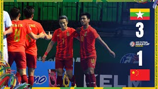 Full Match  AFC Futsal Asian Cup Thailand 2024™  Group A  Myanmar vs China PR [upl. by Silvester]