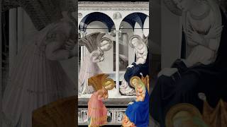 🖼️🎨 La Anunciación de Fra Angélico art arte museo historiadelarte historia shortvideo [upl. by Ceporah413]