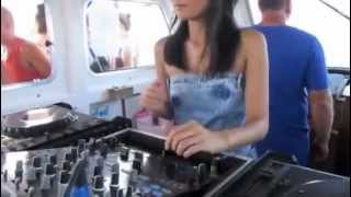 Female dj Celeste Siam IBIZA no1 boat party PUKKA UP [upl. by Esilana]