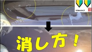 夏の後の車！ 初心者マーク 跡 消し方 マグネット若葉マーク [upl. by Annaihs]