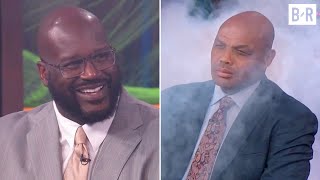 Shaq Hits Chuck With a Smoke Machine  Inside the NBA [upl. by Ylliw574]