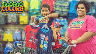 GOO GOO GAGA HELP MOM PRETEND PLAY CLOTHES SHOPPING AT WALMART [upl. by Ellah772]