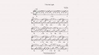 I See the Light for Piano solo with music sheet [upl. by Akeimahs]