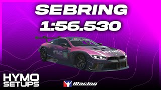 iRacing Hotlap  BMW M8 GTE  Sebring  GTE  2024 S3 Week 11 [upl. by Tanah]