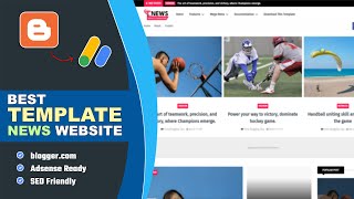 ✅Best Blogger Template for News Website  AdSense Approval 2024 [upl. by Brinkema179]