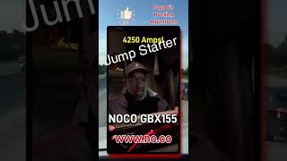 Noco GBX155 Jumpstarter vs Dead Semi Truck NOCO [upl. by Ahlgren2]