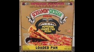 Screamin’ Sicilian Pizza Co Supremus Maximus Loaded Pan Pizza Review [upl. by Saleem558]