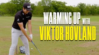 Warming Up With Viktor Hovland [upl. by Farl]