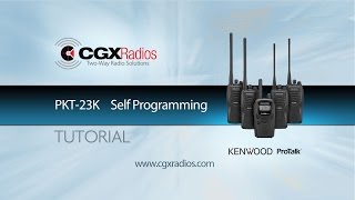 Kenwood ProTalk PKT 23K Self Programming [upl. by Harriette264]