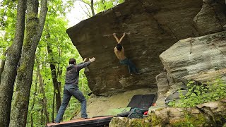 Bouldering Ohnivák 8B FA  Adam Ondra [upl. by Joliet]