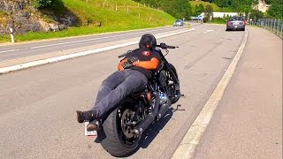 Harley Davidson FXSB Breakout Rideouts JuneAugust 2016 [upl. by Leciram]