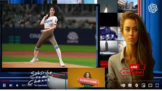 South Korean Actress Jeon Jongseos First Pitch Leaves Dodgers in Awe [upl. by Kahler]