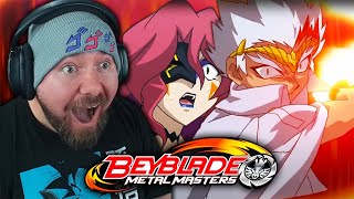 RYUGA DESTROYS JACK FIRST TIME WATCHING  Beyblade Metal Masters Episode 4243 REACTION [upl. by Enihpets]