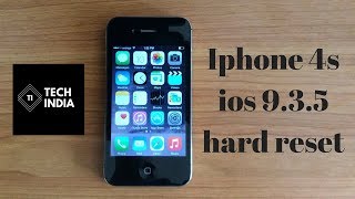 How to hard reset iphone 4s ios 935  Tech India [upl. by Retsbew]