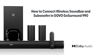 How to Connect Wireless Soundbar and Subwoofer in GOVO GoSurround 990 [upl. by Eelrehpotsirhc915]