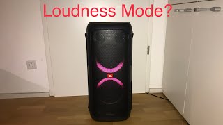 JBL Partybox 300  What is Loudness Mode [upl. by Lareneg23]