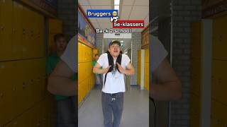 Bruggers 🤓 VS 5eklassers 👦 Wanneer ga jij weer naar school 🏫🎓 AardrijkskundeKennisclips [upl. by Neyuq556]