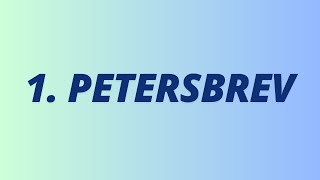 Bibelen Guds Ord ✝️ 1 Petersbrev [upl. by Nalra247]