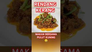 RENDANG KERANG SIMPLE JE  Resepinya 👇 food cooking rendang [upl. by Asnarepse]