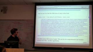 Karl Dieter Crisman  Teaching Number Theory With Sage part 1 of 2 [upl. by Marala]