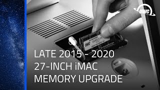 How to Install Memory Into a 27Inch Apple iMac Late 2015  2020 iMac171 iMac183 iMac191 [upl. by Ecirahc]