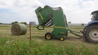 Start of the hay season 2024 hay subscribe cattle farmlife grass homestead cow [upl. by Rebliw412]