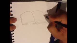 How to Draw a Book  Easy things to Draw [upl. by Nora]