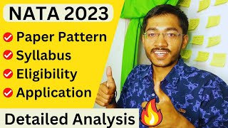 NATA 2023 Paper Pattern  Eligibility  Exam Dates  Application  Marking Scheme [upl. by Almeeta]