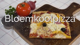 Hoe maak je een bloemkoolpizza PuurGezond [upl. by Eiro]