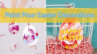 Pour Painting DIY Easter Eggs  DecoArt [upl. by Aimahc]