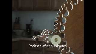 Wooden Gear Clock Remontoir Rewinder [upl. by Josy148]