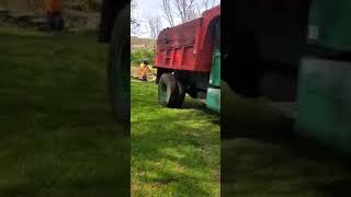 1960 155W Brockway dump truck at work [upl. by Adyahs]