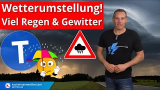 Wetterumstellung ab Freitag  jetzt kommt der nasse Regen und GewitterMai [upl. by Baal]