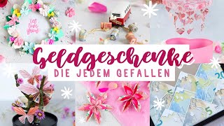 Kreative DIY Geldgeschenke für Hochzeiten Geburtstage oder ein Jubiläum  Einfach Geld falten [upl. by Cassil]