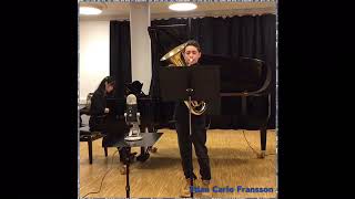 Andante from Concerto for Double Bass  Antonio Capuzzi on Euphonium [upl. by Oralle]