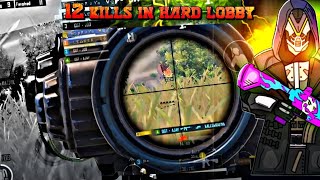 BGMI NEW GAME PLAY  12 KILLS 🥵 HARD LOBBY  WITH CHICKEN DINNER 😉 [upl. by Venditti]