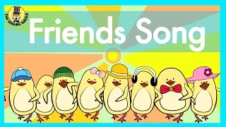 Friends Song  Verbs Song for Kids  The Singing Walrus [upl. by Yknip296]